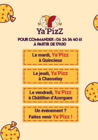 Pizza artisanale Ya'Pizz